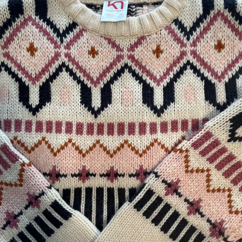 Kari Traa Fair Aisle Wool Blend Sweater New XS - Picture 3 of 8
